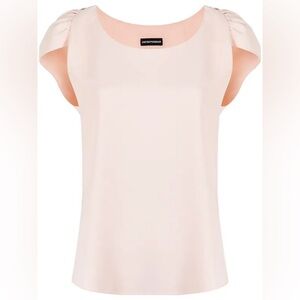 Emporio Armani Slit-Sleeve Cape Top‎